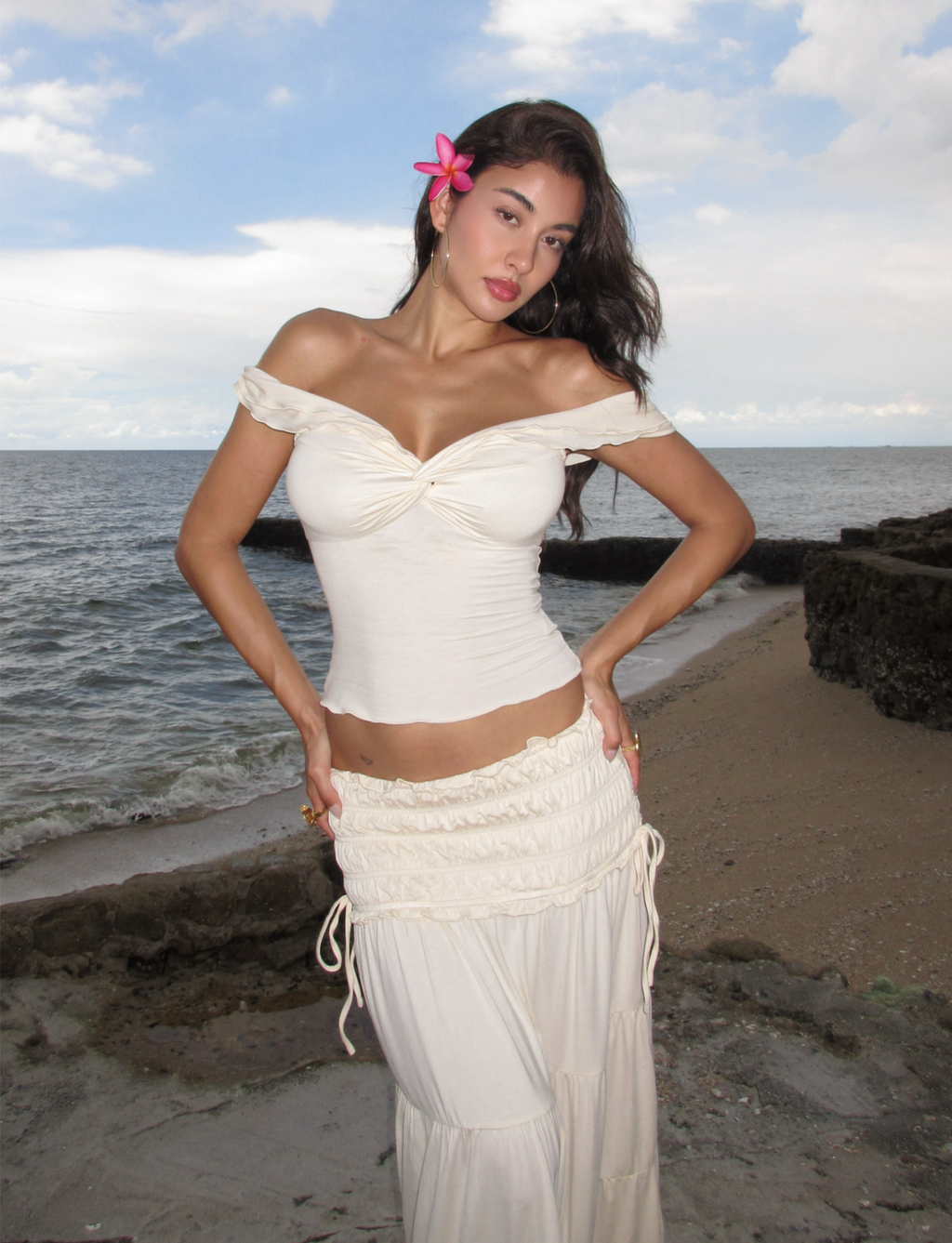 DENALI TOP - NEUTRAL : BONE